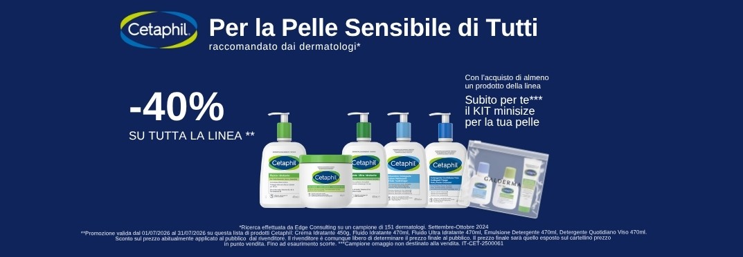 Cetaphil -40% su tutto il brand
